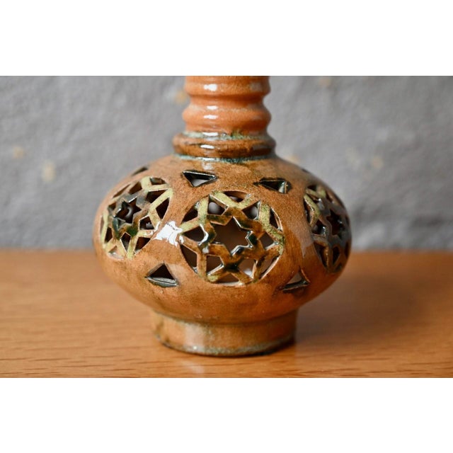 Anthropomorphic Art Brut Sculpture in Glazed Terracotta, 1960s For Sale - Image 4 of 9