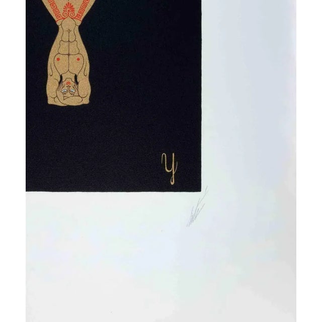 Letter y - from the suite letters of the alphabet is a contemporary artwork realized by erté (romain de tirtoff)....
