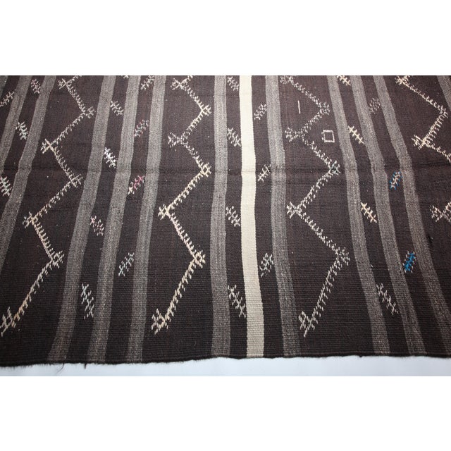 Vintage Handmade Turkish Floor Kilim Rug -10' 5'' X 7' 5'' Feet For Sale - Image 11 of 11