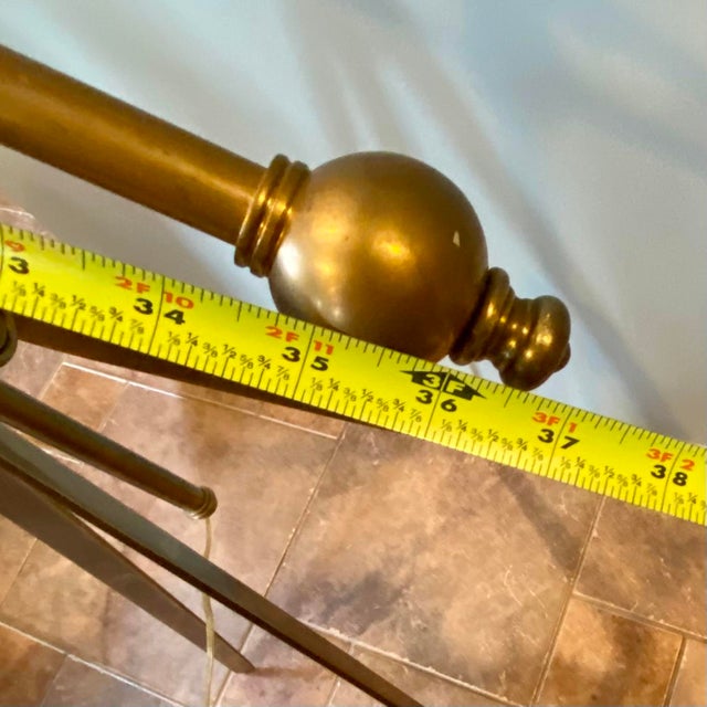 1990s E.F. Chapman Visual Comfort Brass Pimlico Pharmacy Boom Arm Lamp For Sale - Image 10 of 16