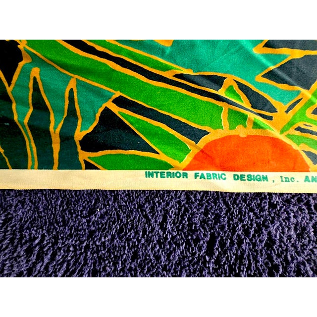 1980s Tropical Jungle Batik Motif Cotton Fabric, 23 Plus Yards For Sale - Image 17 of 17