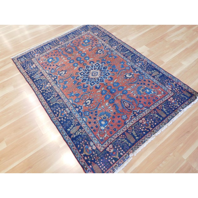 Nashville Vintage Persian Tabriz Rug 4'5" x 6'3" Chairish