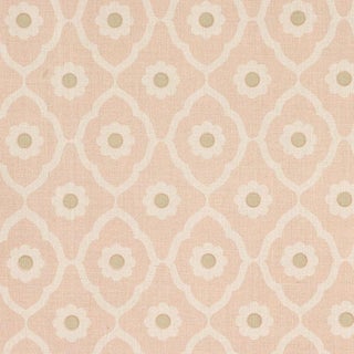 Sample - Schumacher X Veere Grenney Soundess Fabric in Pink For Sale