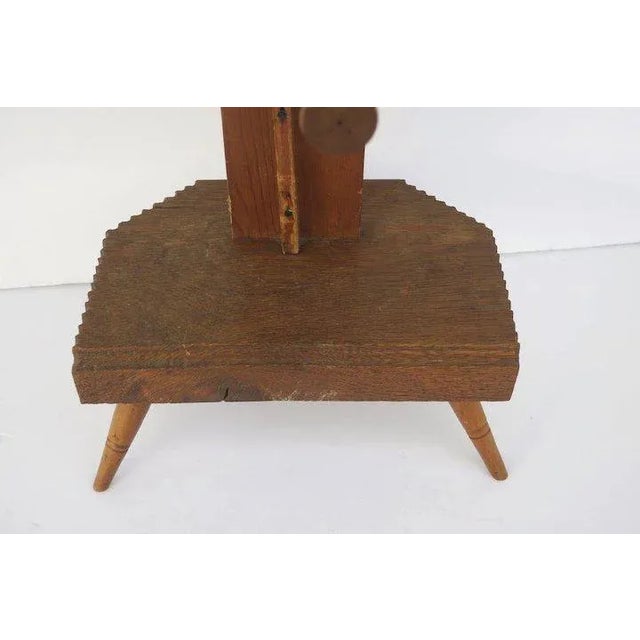 Early 19th Century Pennsylvania Yarn Winder Floor Lamp Country For Sale - Image 4 of 8
