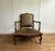 Late 18th Century Pair of French Bergère Chairs With Matching Ottoman - Custom Silk Upholstery For Sale In New York - Image 6 of 13