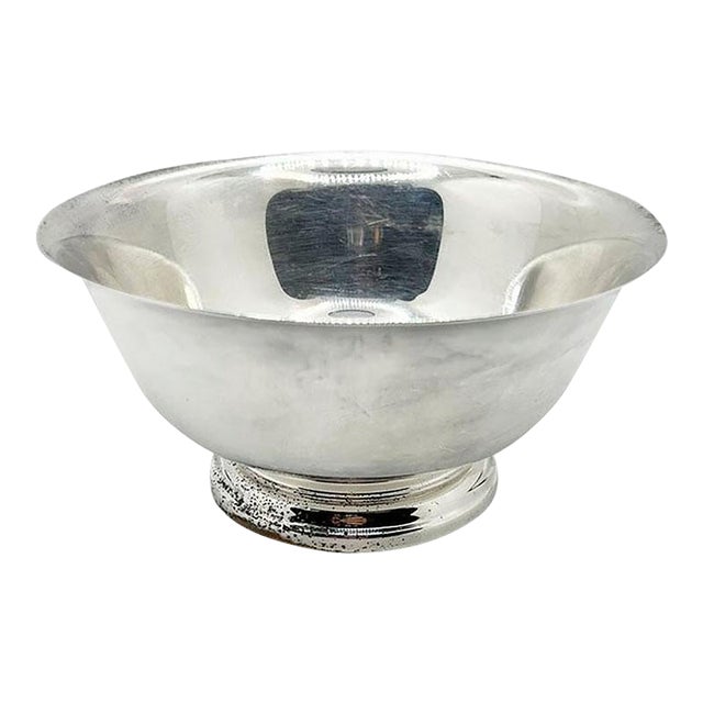 F.B. Rogers Silver Company Paul Revere Silverplate Trophy Bowl Argentina 1955 For Sale