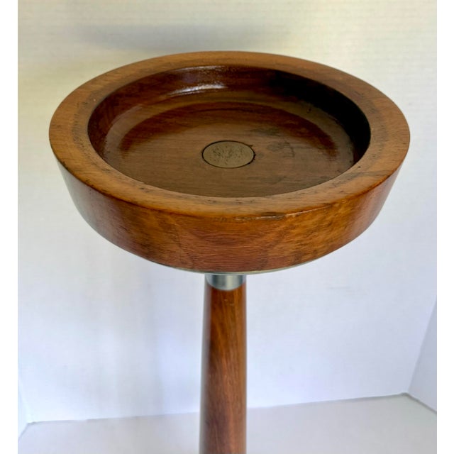 Mid-Century Modern 1960s Duk-It by McDonald Products Walnut & Chrome Drinks Table Smoking Stand For Sale - Image 3 of 10