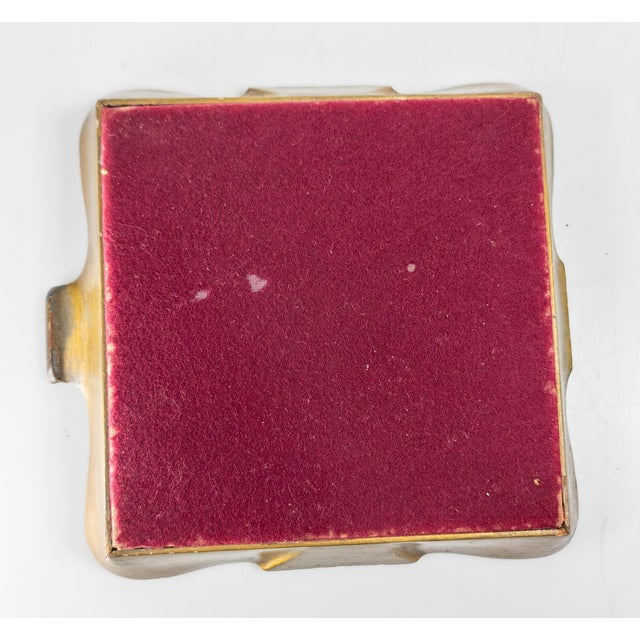 Antique White 19th Century Victorian Silk or Cotton Lace Embroidered Doily in Giltwood Tray For Sale - Image 8 of 8