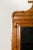 Brown Large English Faux-Bamboo Walnut Mirror Made of 1900s Doors with Carved Ivy For Sale - Image 8 of 12