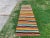 Boho Vintage Turkish Flatweave Stripe Pattern Runner Rug For Sale - Image 11 of 11