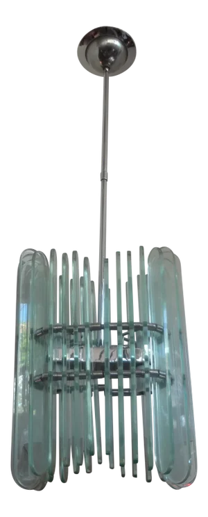 Italian Pietro Chiesa for Fontana Arte Style Pendant or Lantern