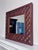 Vintage Rustic Traditional Hand-Made Solid Wood Lattice Wall Mirror For Sale In Houston - Image 6 of 13