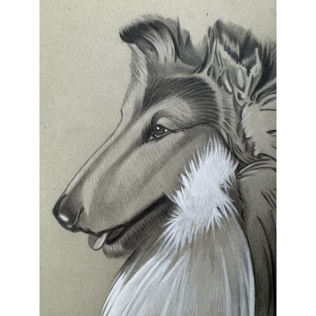 Original graphite pencil drawing by American artist and illustrator Theodore E. Schrock (1879–1952), depicting a dignified...