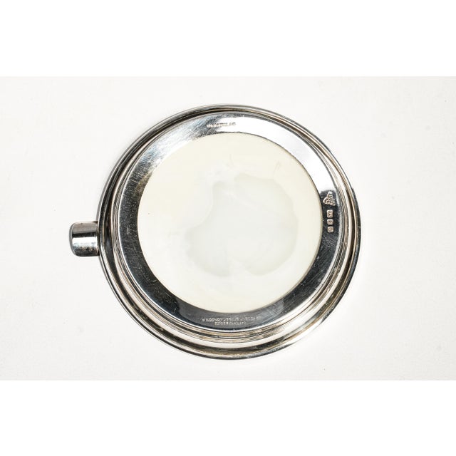Lovely Hand Painted Horse Equestrian Theme Vintage English Sterling Silver Ashtray Paperweight Catchall Home Decor For Sale - Image 12 of 16