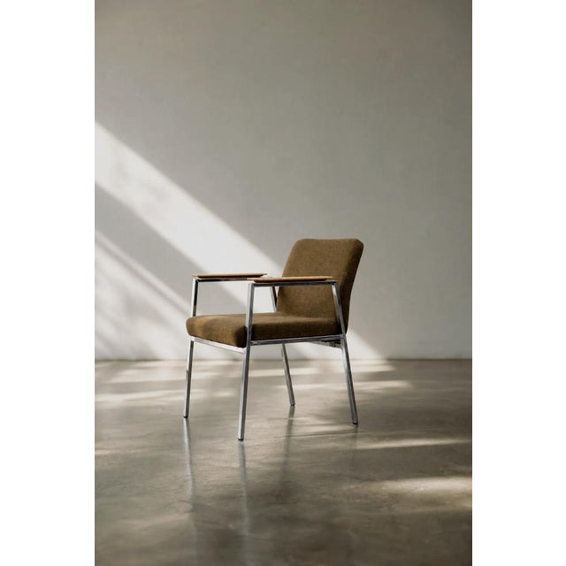 Mid-Century Modern German Brown Conference Chair from Drabert, 1970s For Sale - Image 14 of 18