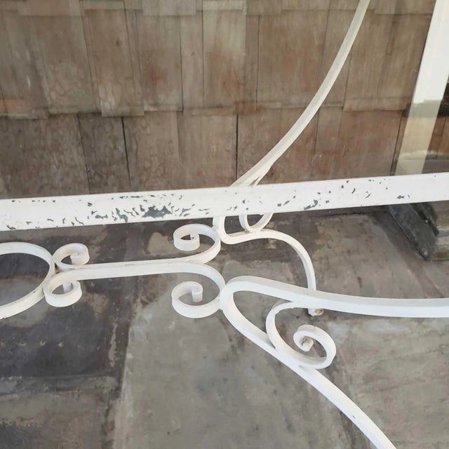 Vintage Wrought Iron Table and Chairs For Sale - Image 10 of 11