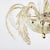 MidCentury 24k Gold Infused and Rigaree Murano Frond Pendant Light For Sale - Image 11 of 12