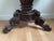 Burnt Umber Hand Carved Late 19th C. Continental Rococo Revival Mahogany Flip‑Top Gueridon / Salon Table For Sale - Image 8 of 11