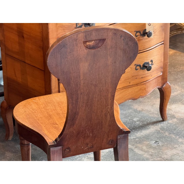 Brown Pair of 19th Century English Hall Chairs For Sale - Image 8 of 14