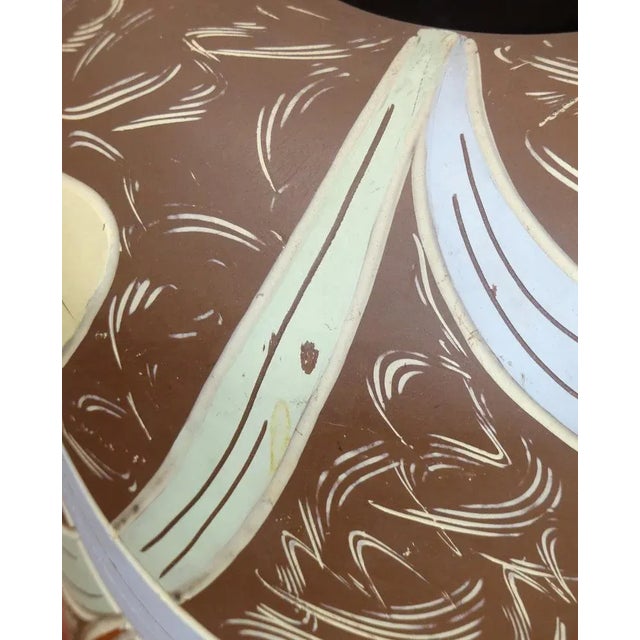 Brown Large Stoneware Floor Vase, 1950s For Sale - Image 8 of 11