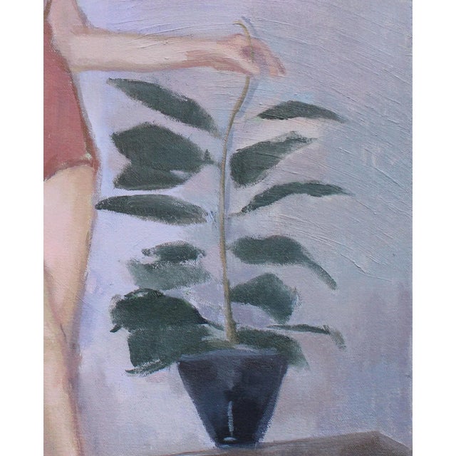 Michelle Farro Woman Painting on Canvas by Michelle Farro For Sale - Image 4 of 6