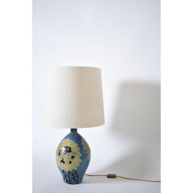 Ceramic Lamp from Simonot, 1940s For Sale - Image 3 of 5
