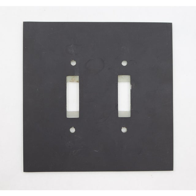 Modern Beveled Mirror Light Switch Plate For Sale - Image 3 of 3