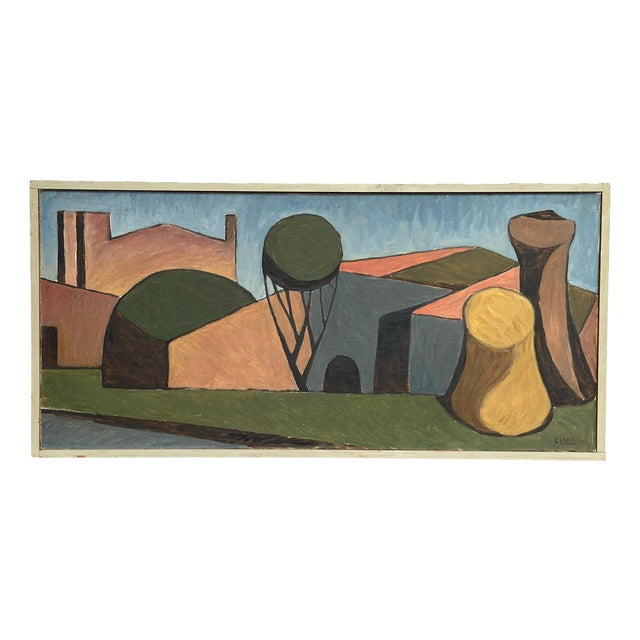 Emil Clahr, Spansk, 1961, Oil on Canvas, Framed For Sale