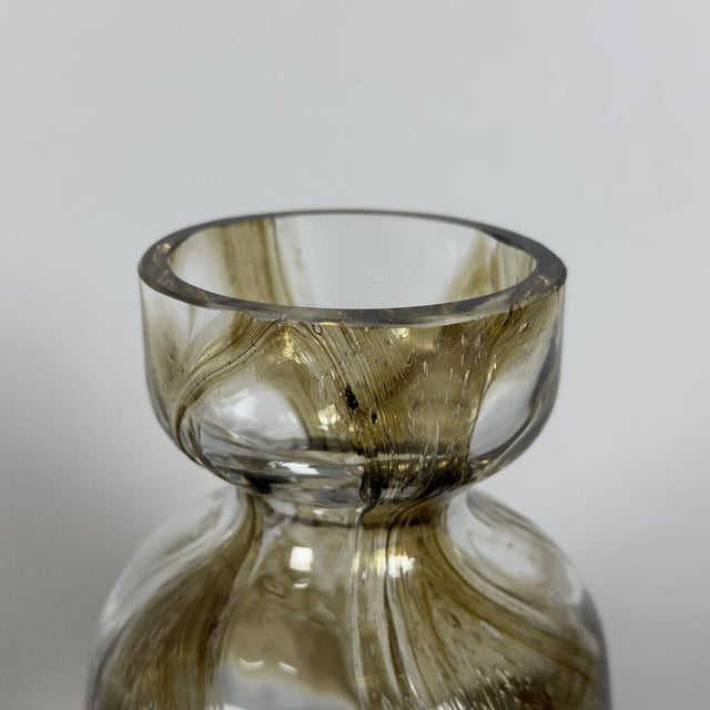 Glass Modernist Fumé Vase in Sommerso Glass from Spiegelau, 1970s For Sale - Image 7 of 11