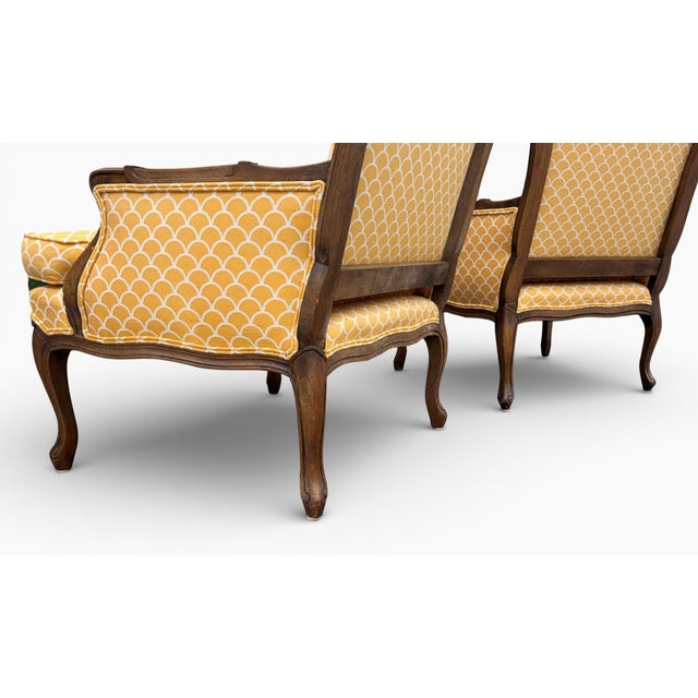 Vintage Century Chair French Bergere Chairs, a Pair For Sale - Image 11 of 17