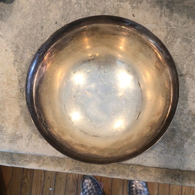 Traditional Contemporary Paul Revere Reproduction Cartier Sterling Silver Bowl For Sale - Image 3 of 8