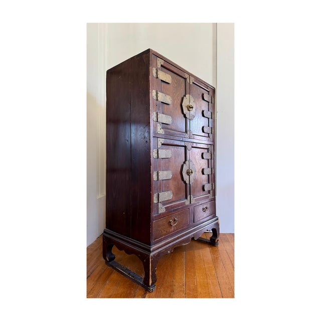 Wood Diminutive Early 19th Century Korean Jang Cabinet For Sale - Image 7 of 11
