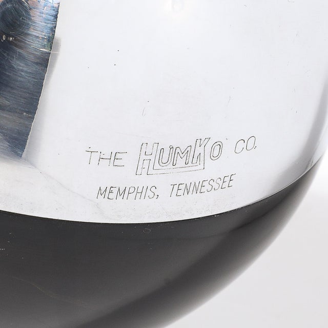 Metal 1930s Art Deco "Spherical Miracle" Chrome & Bakelite Thermos Bottles by Raymond Loewy For Sale - Image 7 of 16