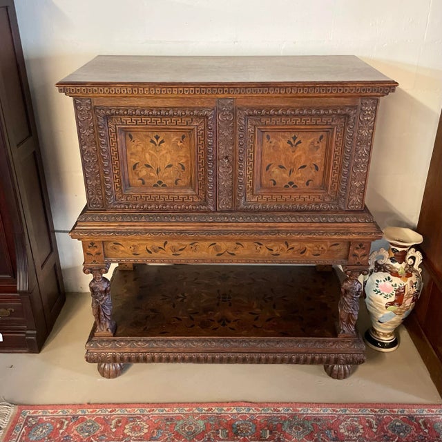 Brown 19th Century Renaissance Revival Cupboard For Sale - Image 8 of 18