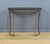 Metal Hexagonal Console Table in Smoked Glass, 1970s For Sale - Image 7 of 18