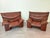 Animal Skin Vintage Leather Armchairs, 1970s, Set of 2 For Sale - Image 7 of 18