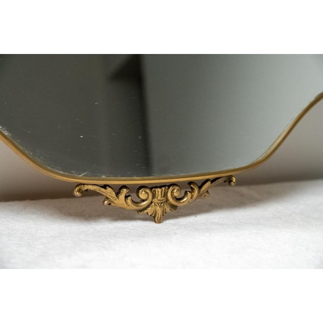 Brass Mirror, Italy, 1960s For Sale - Image 3 of 12