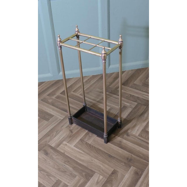 Brass and Cast Iron Umbrella Stand, 1900 For Sale - Image 3 of 7