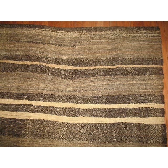 Mid 20th Century Zabihi Collection Vintage Turkish Kilim - 7'2" x 10' For Sale - Image 5 of 6