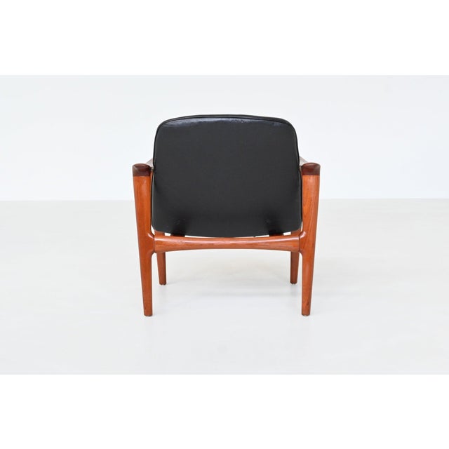 Scandinavian Lounge Chairs in Teak and Leather from Westnofa, Norway, 1960s, Set of 2 For Sale - Image 15 of 18