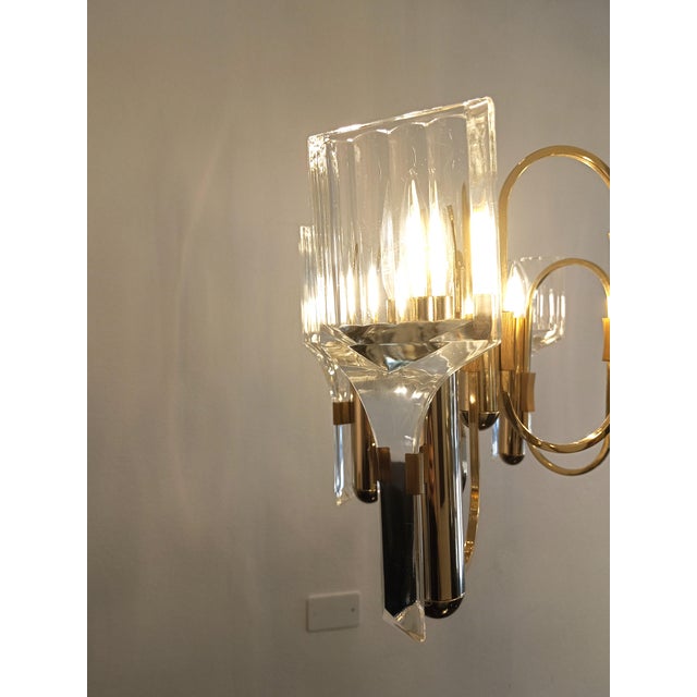 Six-Light Chandelier by Gaetano Sciolari, 1970s For Sale - Image 13 of 15