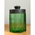 Mid-Century Modern Vintage Octagonal Green Glass Canister For Sale - Image 3 of 12