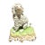 MCM Dresden Germany Porcelain Poodle With Applied Floral Encrustation For Sale
