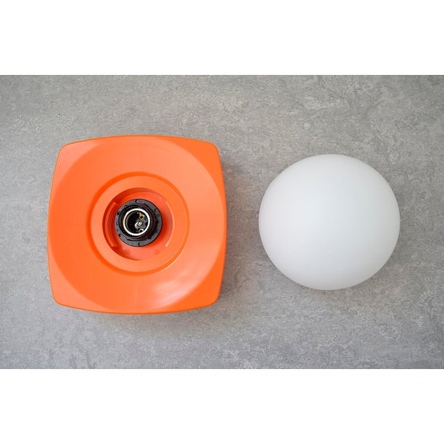 Orange Wall Lamp from Herda Amsterdam, 1970s For Sale - Image 8 of 9