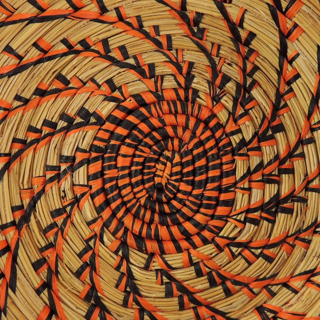 African Early 20th Century Open Weave Basket Bowl Coiled Uganda For Sale - Image 3 of 3