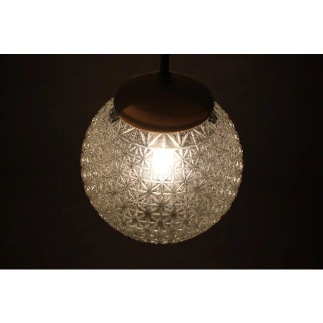 Mid-Century Modern Mid-Century Glass Pendant Lamp, 1960s For Sale - Image 3 of 9