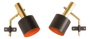 Wall Scones by Svend Aage Holm Sørensen for Holm Sørensen & Co, 1960s, Set of 2