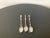 Early 20th Century Antique Italian Silver Tea Coffee Espresso Demitasse Spoons With Renaissance Design- Set of 3 For Sale - Image 9 of 12