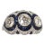 Circa 1920s Deco Platinum Sapphire Diamond 3.28 Carats Ring Size 6.5 For Sale