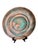 Chic large shallow painter copper bowl. Can be displayed on a stand, as pictured. Measures 18.5" diameter & 3.5" deep